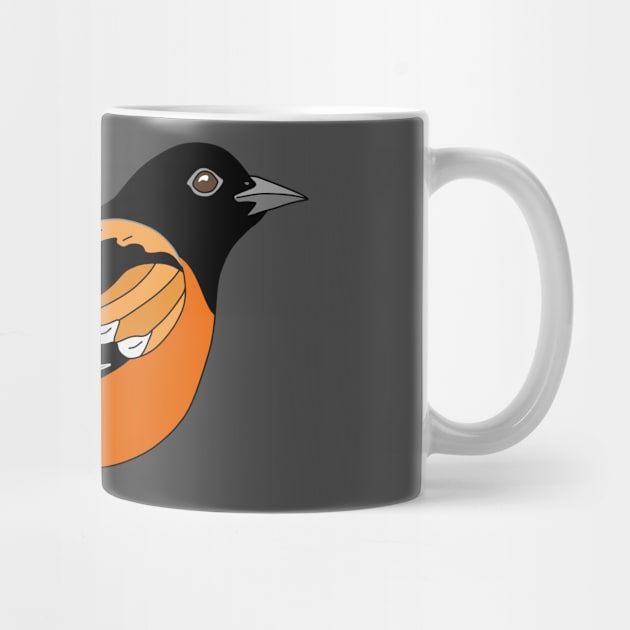 Orange and Black Baltimore Oriole Bird by NaturalDesign